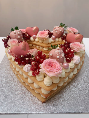 Cream Tart (medium)- 3 layers - كيكة مناسبات